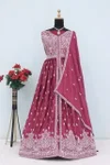 Rakhi By Aashirwad Chinon Silk With Embroidery Sequence Work Readymade Suits